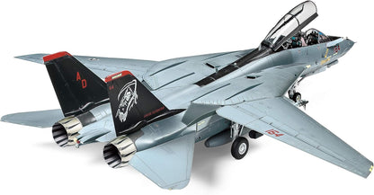 Tamiya 61118 Grumman F-14D Tomcat maqueta (Escala 1:48, plástico), Color Plateado, 11.5 x 19 x 3.13 Pulgadas (TAM61118