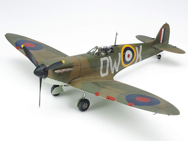Tamiya TAM61119 Fahrzeug 61119-1:48 British Supermarine Spitfire Mk.I, Model Building, Plastic Kit, Unvarnished