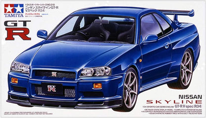 Tamiya 1/24 Sports Car | Model Building Kits | No.210 Nissan Skyline GT-R Spec V (R34) 24210  (Japan Import