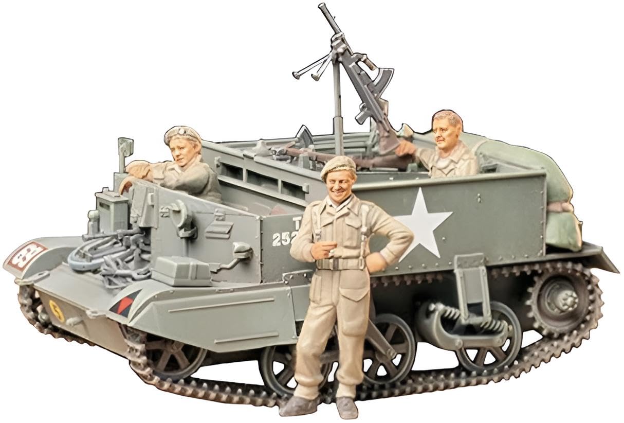 Tamiya- Universal Carrier MK.II Model Kit Pistola, Color Negro, 118mm Length (35175