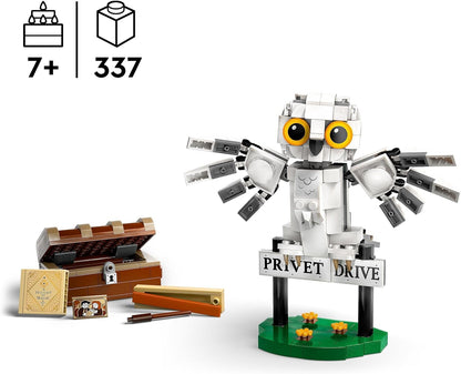 LEGO Harry Potter Hedwig at 4 Privet Drive, Buildable Toy for 7 Plus Year Old Kids, Girls & Boys, with an Owl Figure, Independent Play Set, Small Wizarding World Gift Idea 76425