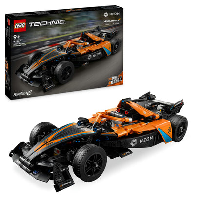LEGO Technic NEOM McLaren Formula E Race Car, Rennwagen Spielzeug für Kinder ab 9 Jahren, Jungen und Mädchen, Modellfahrzeug-Bausatz, Dekoration für das Kinderzimmer, Geschenkidee zum Geburtstag 42169