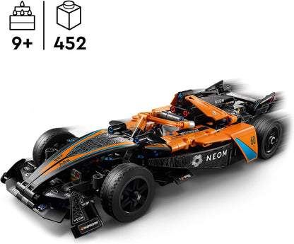 LEGO Technic NEOM McLaren Formula E Race Car, Rennwagen Spielzeug für Kinder ab 9 Jahren, Jungen und Mädchen, Modellfahrzeug-Bausatz, Dekoration für das Kinderzimmer, Geschenkidee zum Geburtstag 42169