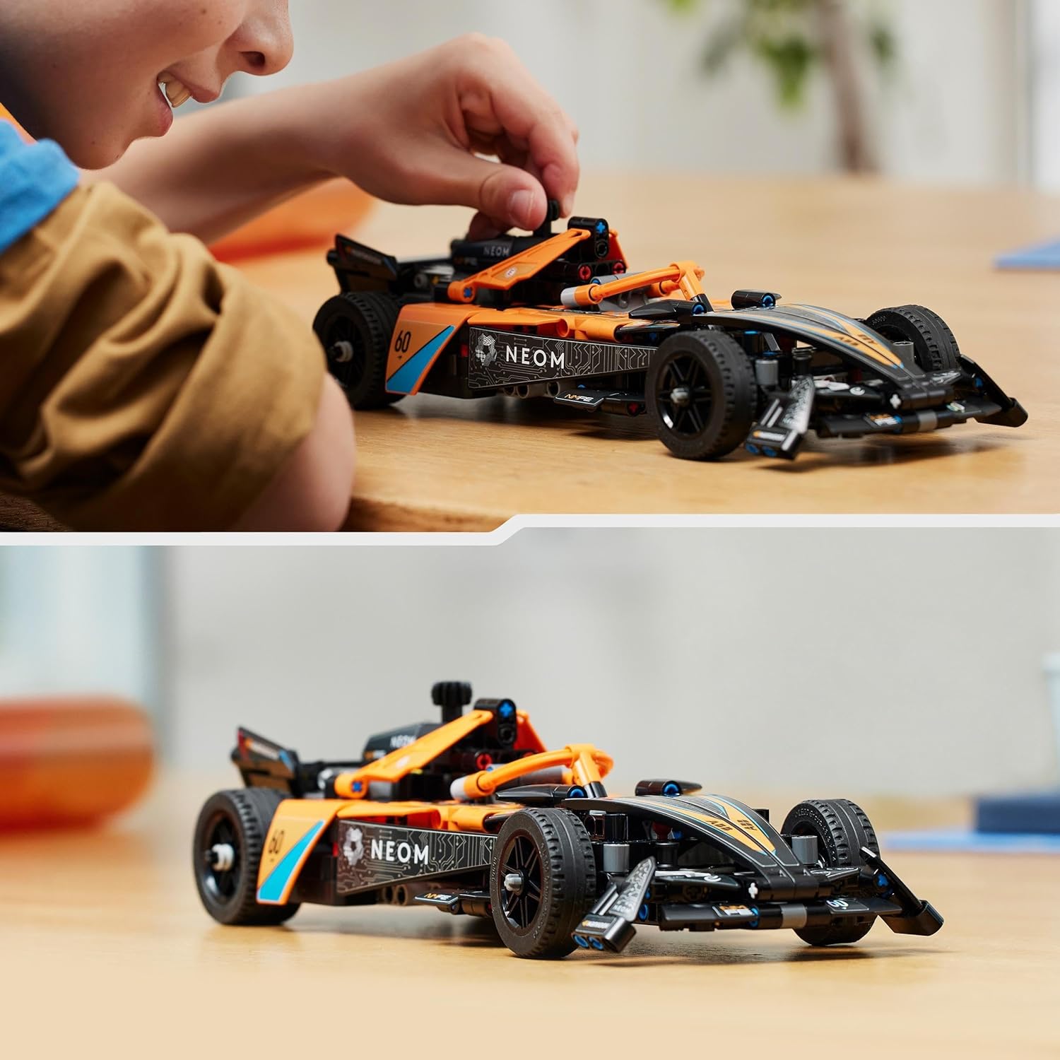 LEGO Technic NEOM McLaren Formula E Race Car, Rennwagen Spielzeug für Kinder ab 9 Jahren, Jungen und Mädchen, Modellfahrzeug-Bausatz, Dekoration für das Kinderzimmer, Geschenkidee zum Geburtstag 42169
