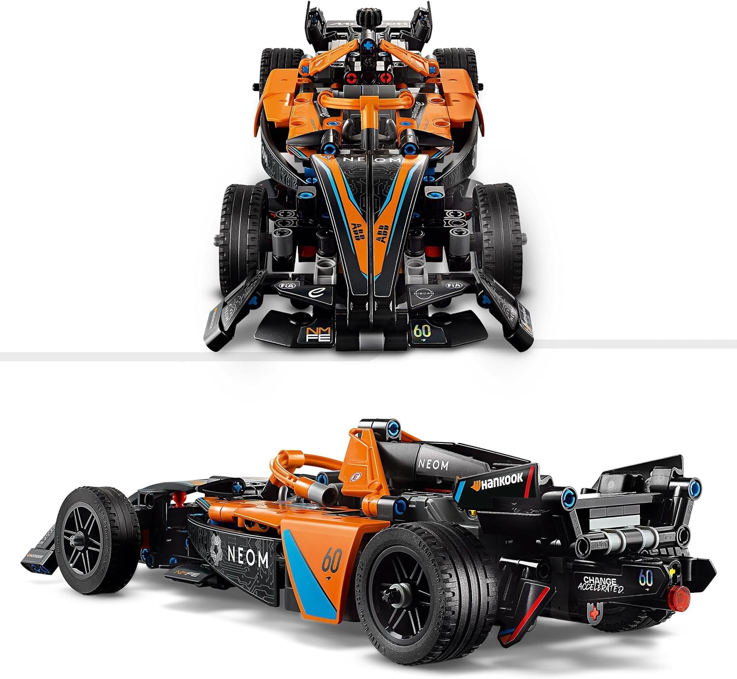 LEGO Technic NEOM McLaren Formula E Race Car, Rennwagen Spielzeug für Kinder ab 9 Jahren, Jungen und Mädchen, Modellfahrzeug-Bausatz, Dekoration für das Kinderzimmer, Geschenkidee zum Geburtstag 42169