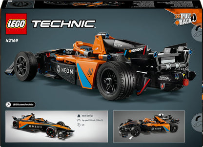 LEGO Technic NEOM McLaren Formula E Race Car, Rennwagen Spielzeug für Kinder ab 9 Jahren, Jungen und Mädchen, Modellfahrzeug-Bausatz, Dekoration für das Kinderzimmer, Geschenkidee zum Geburtstag 42169