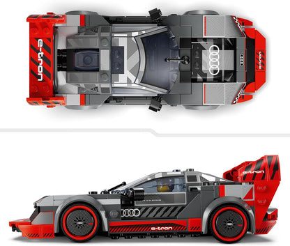 LEGO Speed Champions Audi S1 e-tron quattro Race Car Toy Vehicle, Buildable Model Set for Kids, Playable Display Gift Idea for 9 Plus Year Old Boys and Girls Who Enjoy Independent Play 76921