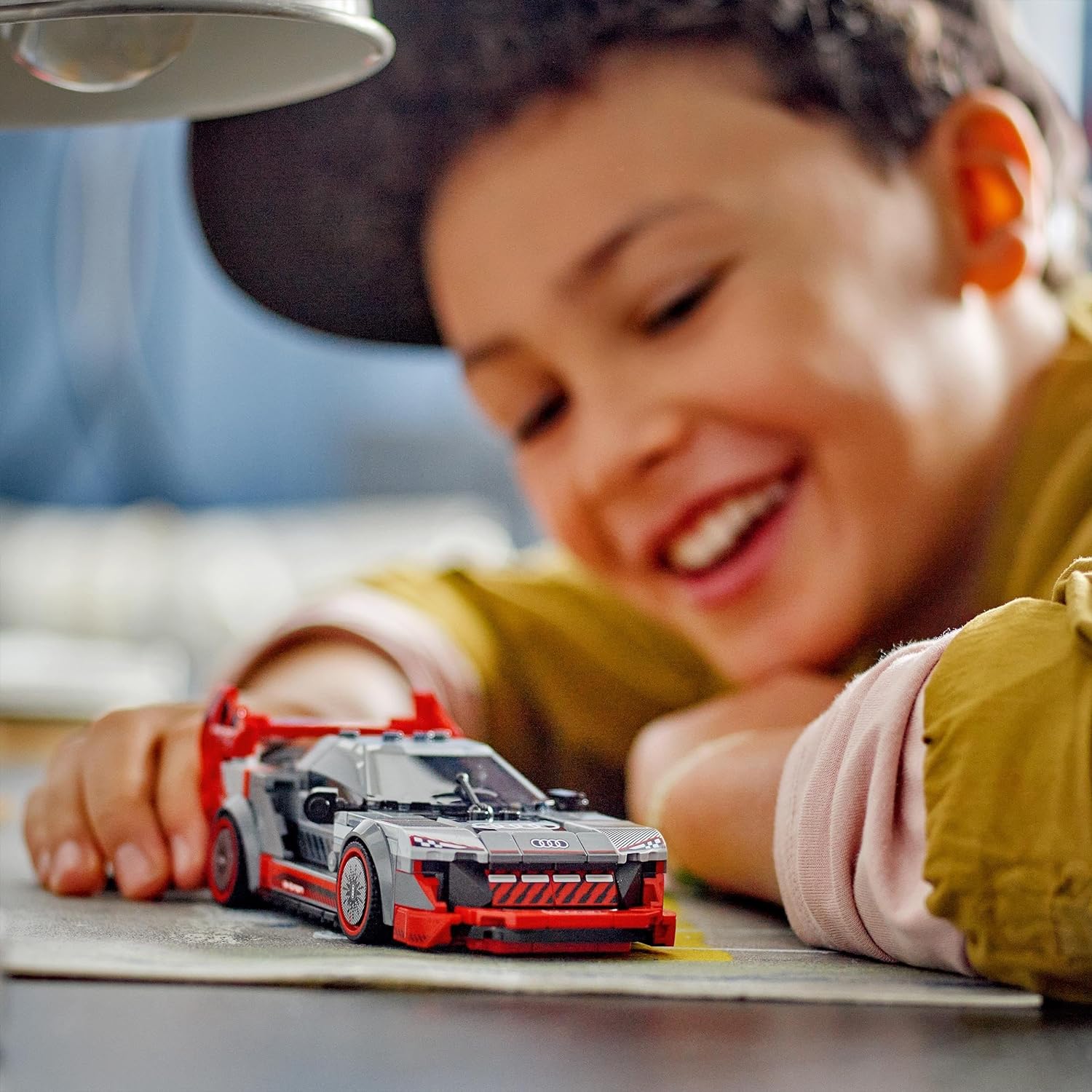 LEGO Speed Champions Audi S1 e-tron quattro Race Car Toy Vehicle, Buildable Model Set for Kids, Playable Display Gift Idea for 9 Plus Year Old Boys and Girls Who Enjoy Independent Play 76921