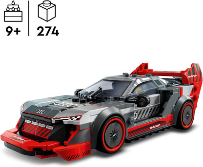 LEGO Speed Champions Audi S1 e-tron quattro Race Car Toy Vehicle, Buildable Model Set for Kids, Playable Display Gift Idea for 9 Plus Year Old Boys and Girls Who Enjoy Independent Play 76921