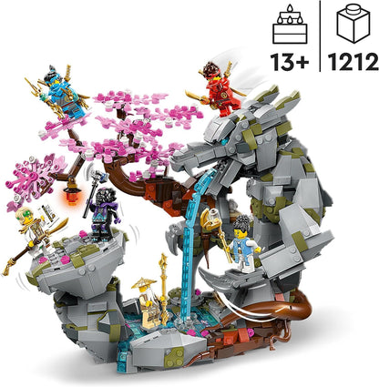 LEGO NINJAGO Drachenstein-Tempel Drachen-Spielzeug mit 6 Ninja-Figuren, großes Set zum Bauen, Spielen und Ausstellen, Geschenk zum Geburtstag für Jungs und Mädchen ab 13 Jahren 71819