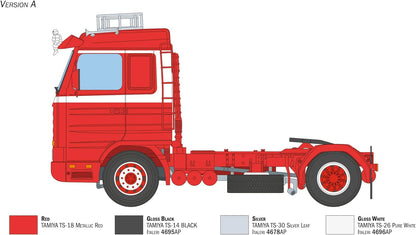 Italeri 3950 1:24 Scania 143M 500 Streamline 4x2 Model Building Kit, Standing Model Building, Crafts, Hobby, Gluing, Plastic Kit, Detailed Multi-Coloured