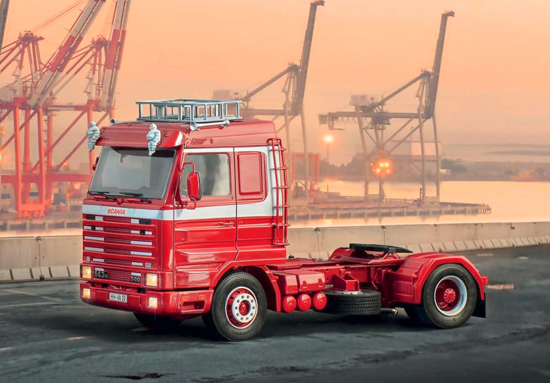 Italeri 3950 1:24 Scania 143M 500 Streamline 4x2 Model Building Kit, Standing Model Building, Crafts, Hobby, Gluing, Plastic Kit, Detailed Multi-Coloured