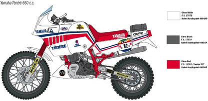 Italeri 4642S 1:9 Yamaha Tenerè 660CC 1986-Replica Fiel, Modeling, Hobby, Glued, Plastic Kit, Assembly, Multicoloured (4642)