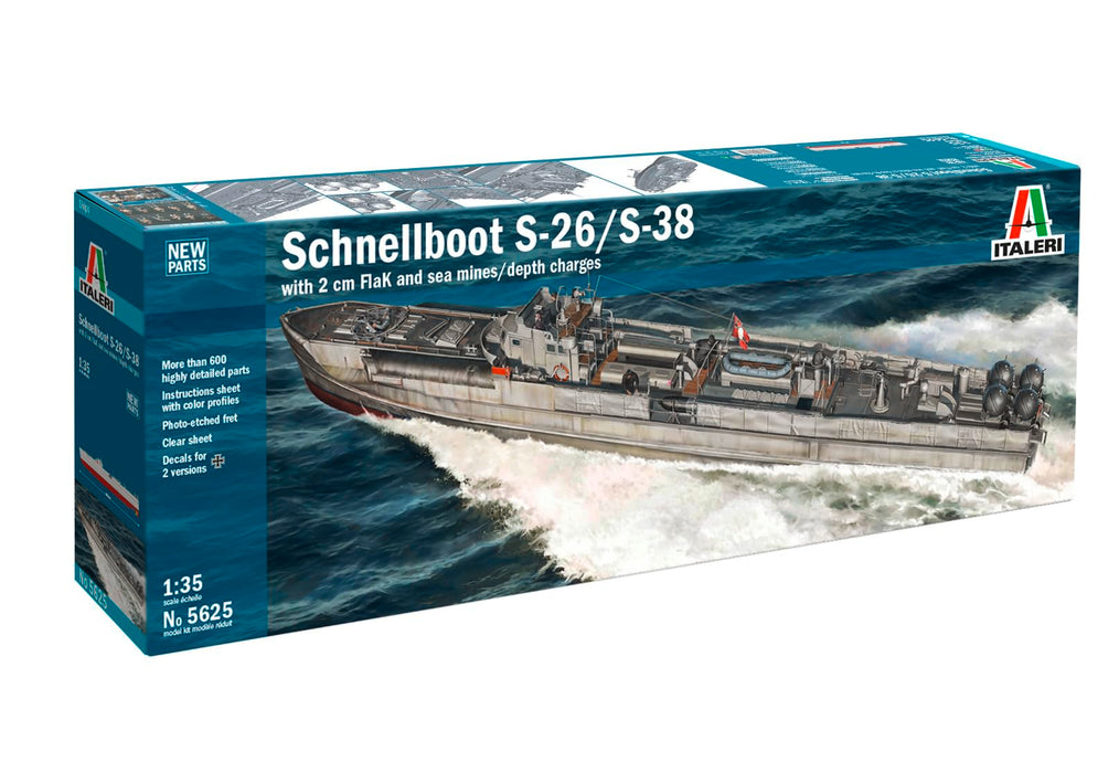 Italeri 5625 Schnellboot S-26/S-38 1:35 Model Kit