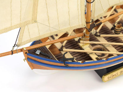 Artesanía Latina - Schiffsmodell aus Holz - Britische Zusätzlichboot Großsegler, HMS Bounty (Jolly Boat) - Model 19004N, Scale 1:25 - Modelle zu Bauen – Anfängerniveau