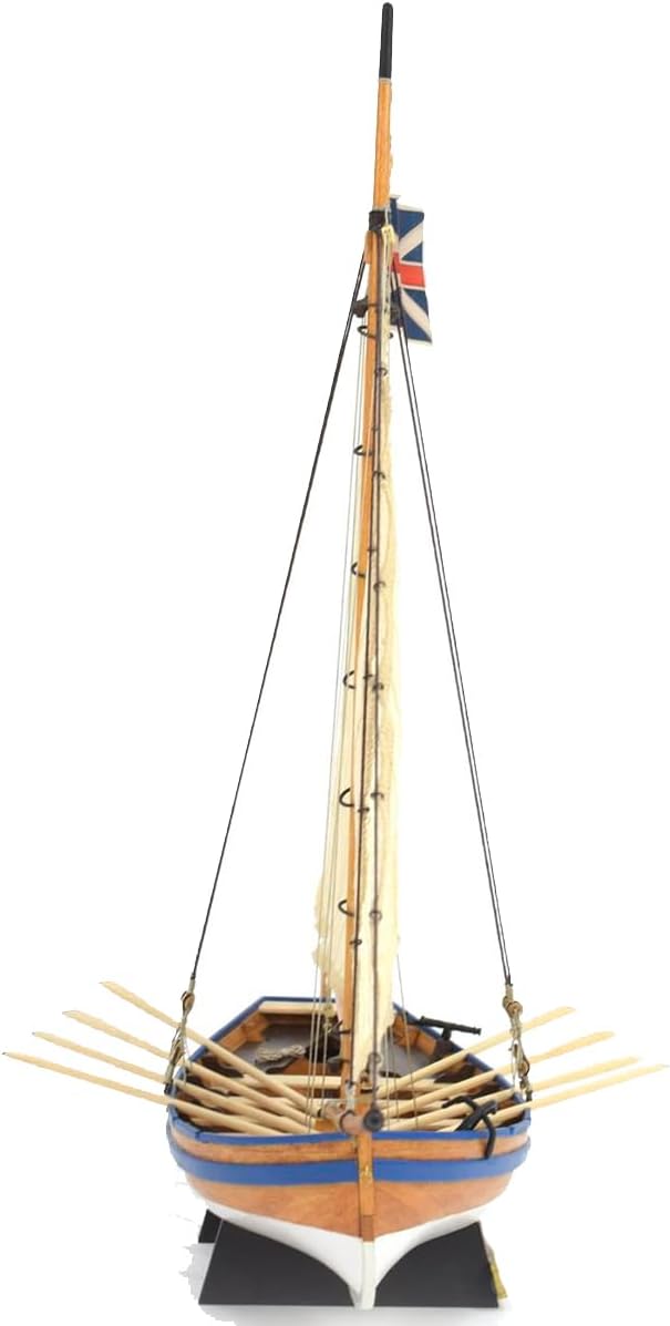 Artesanía Latina - Schiffsmodell aus Holz - Britische Zusätzlichboot Großsegler, HMS Bounty (Jolly Boat) - Model 19004N, Scale 1:25 - Modelle zu Bauen – Anfängerniveau