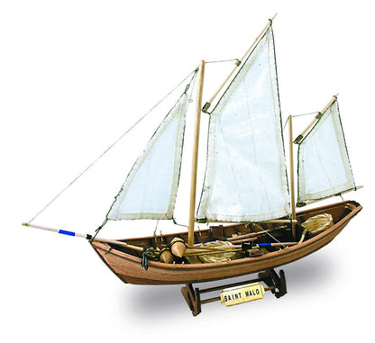 Artesanía Latina 19010. Wooden Fishing Ship Model French Doris Saint Malo 1:20 Scale. Modeling Kit to Be Built