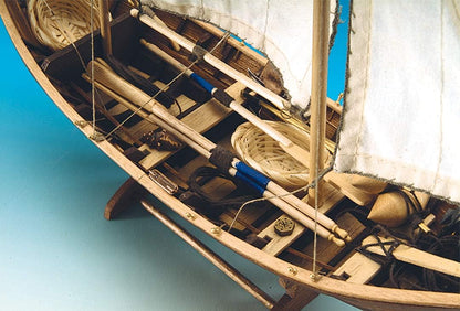 Artesanía Latina 19010. Wooden Fishing Ship Model French Doris Saint Malo 1:20 Scale. Modeling Kit to Be Built