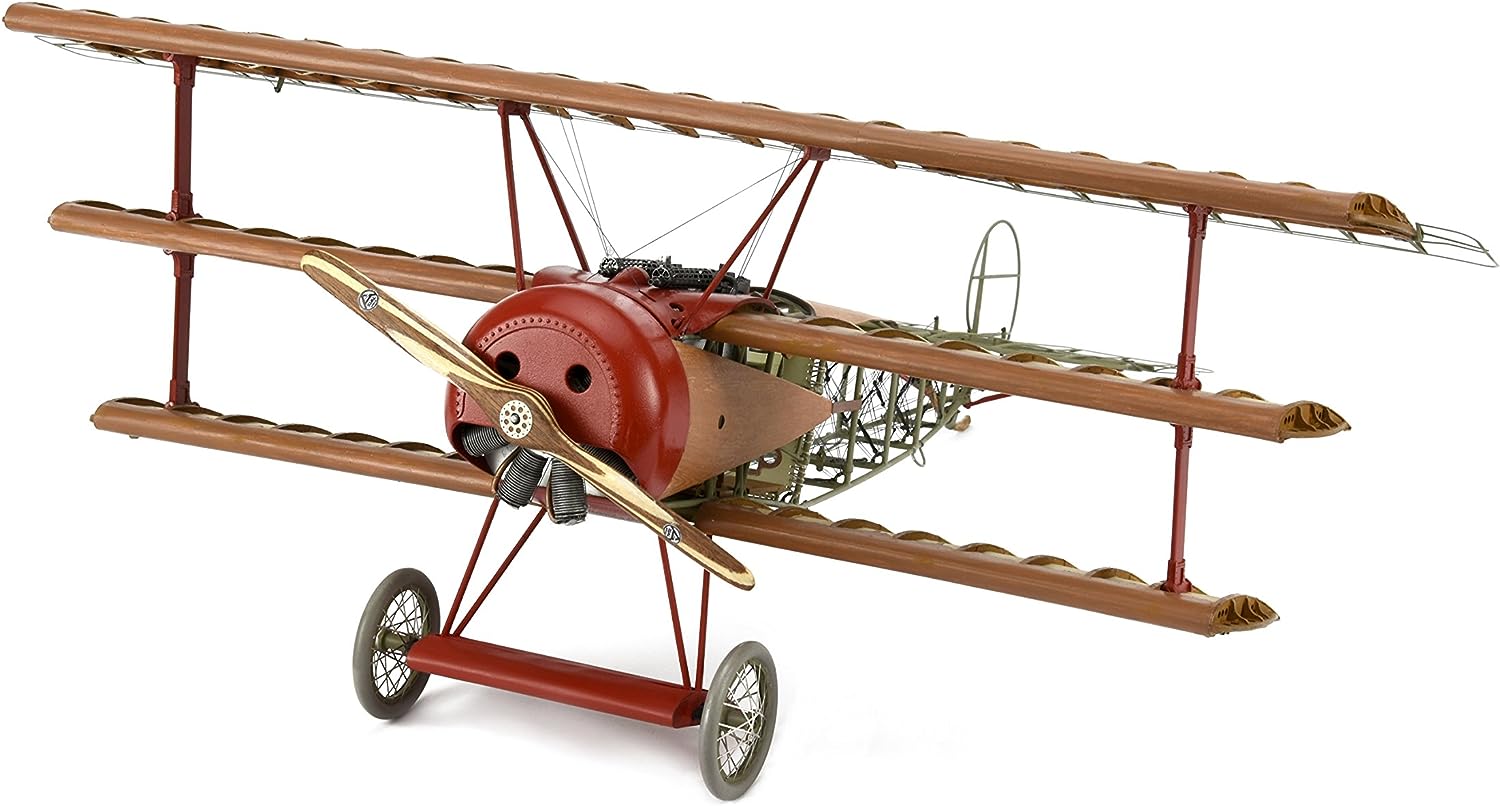Artesanía Latina 20350. Wooden & metal fighter model Fokker Dr. I 1:16