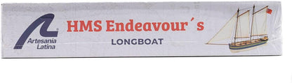 Artesanía Latina 19005. Wooden Ship Model Captain's Longboat of The British Vessel HMS Endeavour 1:50 Scale. Modeling Kit to Be Built