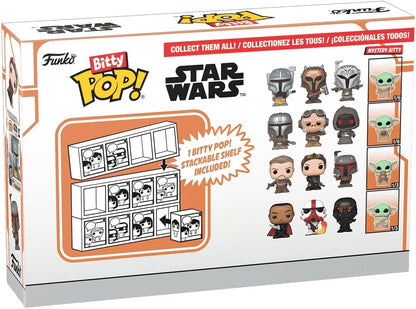 Funko Bitty POP!: Mandalorian - The Mandalorian™, Bitty Pop! Kuiil™, Bitty Pop! Offworld Jawa™, and a mystery Bitty Pop! figure - 0.9 Inch (2.2 Cm) Collectable - Gift Idea - Cake Topper