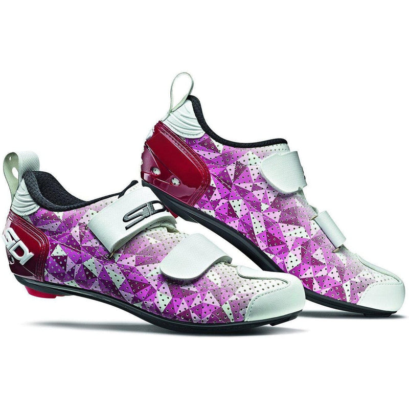 Sidi T-5 Air Women's Triathlon Shoes - Fluo Colour 41 Rose/Jester Red/White