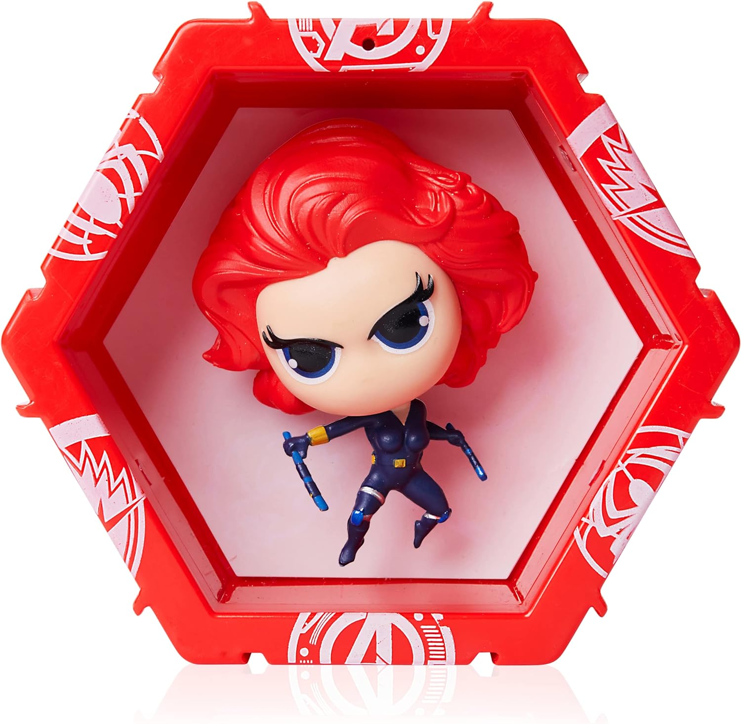 WOW! PODS Avengers Collection - Black Widow | Superhero Light-Up Bobble-Head Figure | Official Marvel Toys, Collectables & Gifts