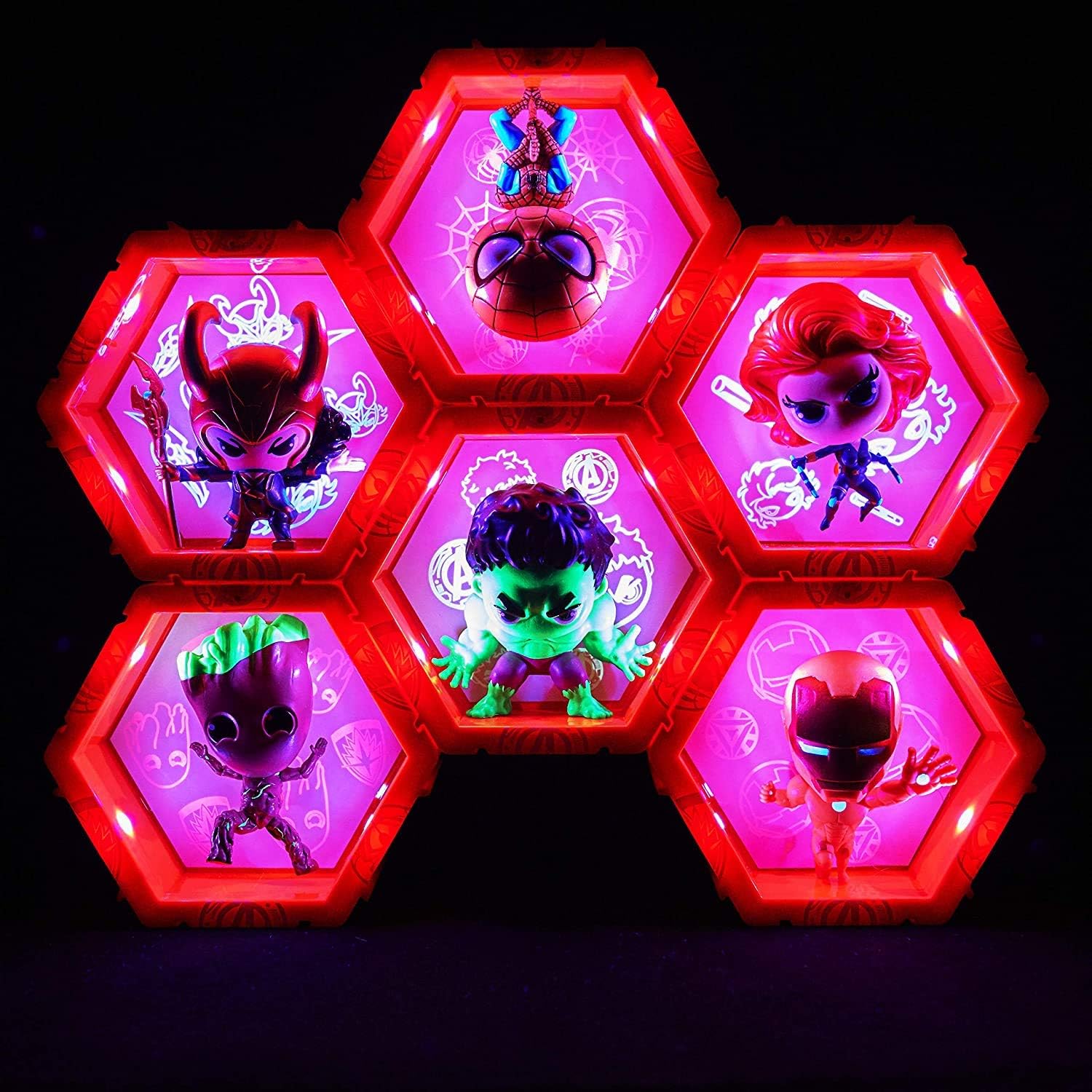 WOW! PODS Avengers Collection - Black Widow | Superhero Light-Up Bobble-Head Figure | Official Marvel Toys, Collectables & Gifts