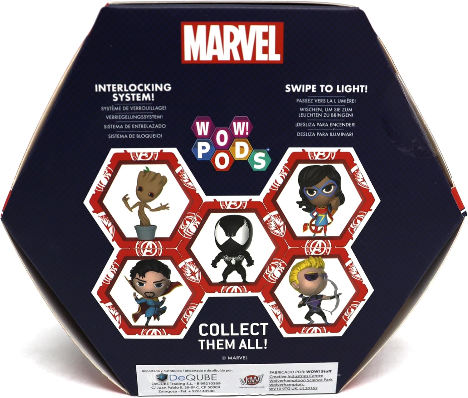 WOW! PODS Wow - Colección Marvel Avengers - Ojo de Halcón - Figura Coleccionable con luz y Sensor de Movimiento (Deqube 918MVL101638)