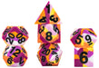 FanRoll by Metallic Dice Games 16mm Pride Sharp Edge Silicone Rubber Poly Dice Set: Lesbian