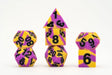 FanRoll by Metallic Dice Games - Set di dadi in gomma siliconica con bordo affilato, 16 mm, intersessuali