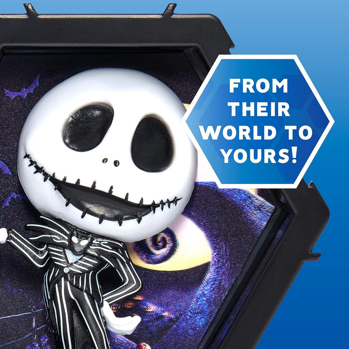 WOW! PODS 4D Disney Jack Skellington | Unique Connectable Collectable Bobble-head figure that Bursts from their World into Yours | Wall or Shelf Display | Disney Toys and Gifts
