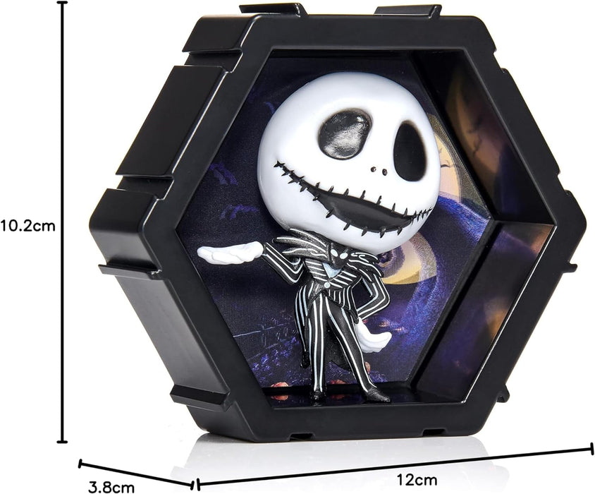 WOW! PODS 4D Disney Jack Skellington | Unique Connectable Collectable Bobble-head figure that Bursts from their World into Yours | Wall or Shelf Display | Disney Toys and Gifts