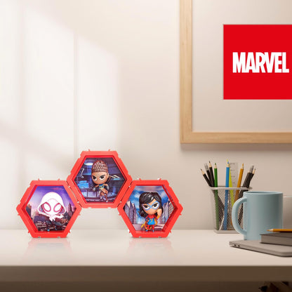 PODS 4D Marvel Spider Gwen, Connectable Collectable Bobble-head figure that Bursts from their World into Yours, Wall or Shelf Display, Marvel Toys and Gifts, Series 1 no. 461