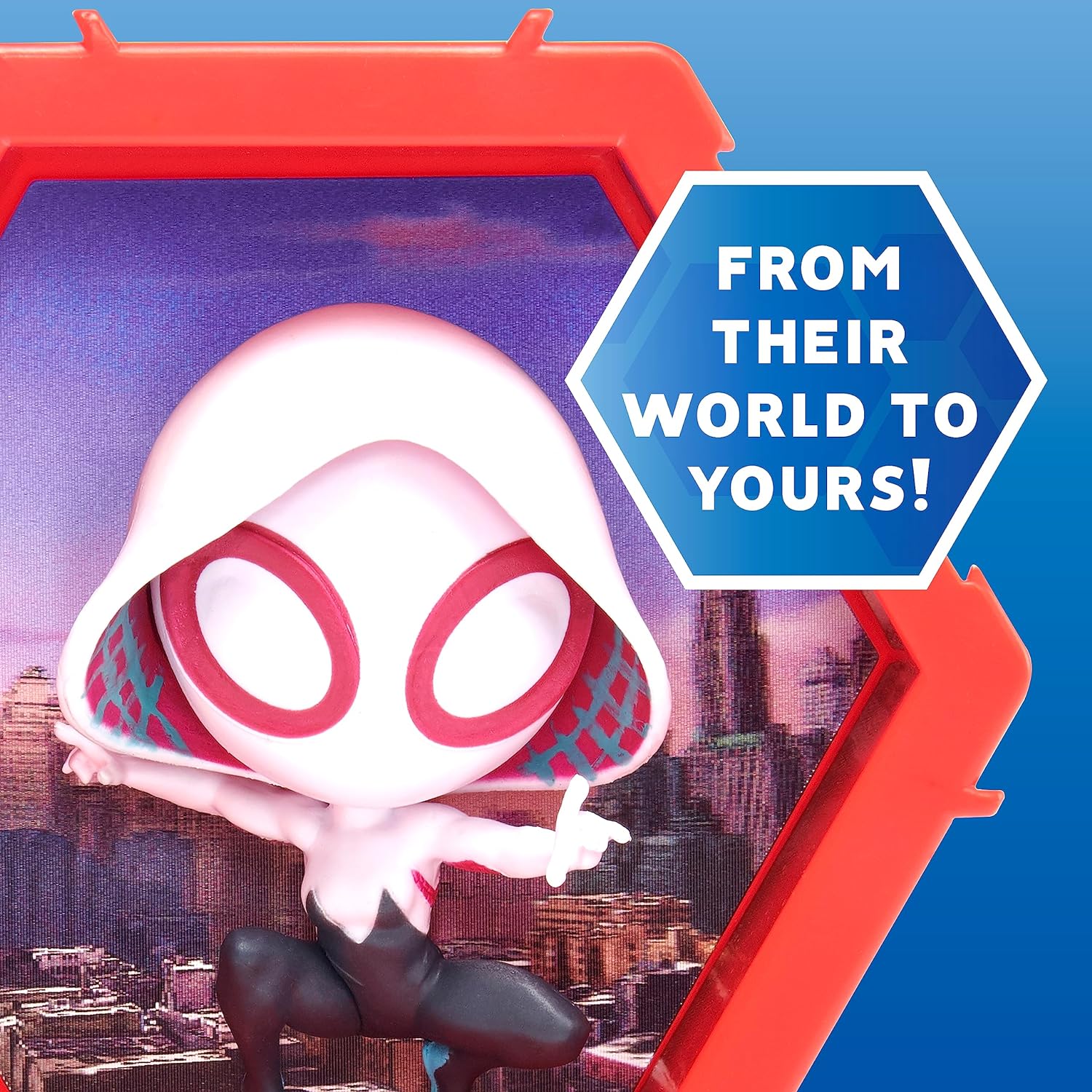 PODS 4D Marvel Spider Gwen, Connectable Collectable Bobble-head figure that Bursts from their World into Yours, Wall or Shelf Display, Marvel Toys and Gifts, Series 1 no. 461