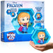 WOW! PODS 4D Disney Frozen Anna, Connectable Collectable Bobble-head figure that Bursts from their World into Yours, Wall or Shelf Display, Disney Toys and Gifts, Series 1 no. 425