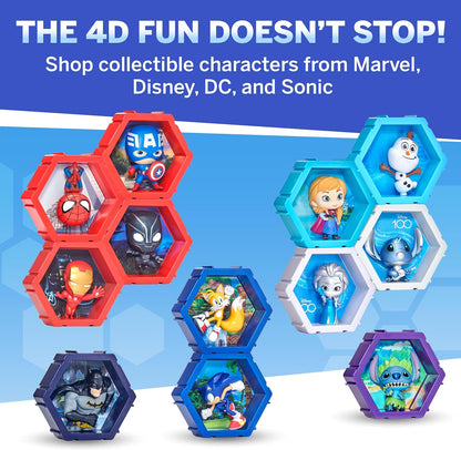 WOW! PODS 4D Disney Frozen Anna, Connectable Collectable Bobble-head figure that Bursts from their World into Yours, Wall or Shelf Display, Disney Toys and Gifts, Series 1 no. 425