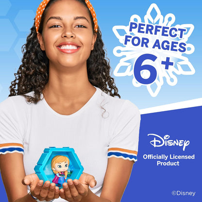 WOW! PODS 4D Disney Frozen Anna, Connectable Collectable Bobble-head figure that Bursts from their World into Yours, Wall or Shelf Display, Disney Toys and Gifts, Series 1 no. 425
