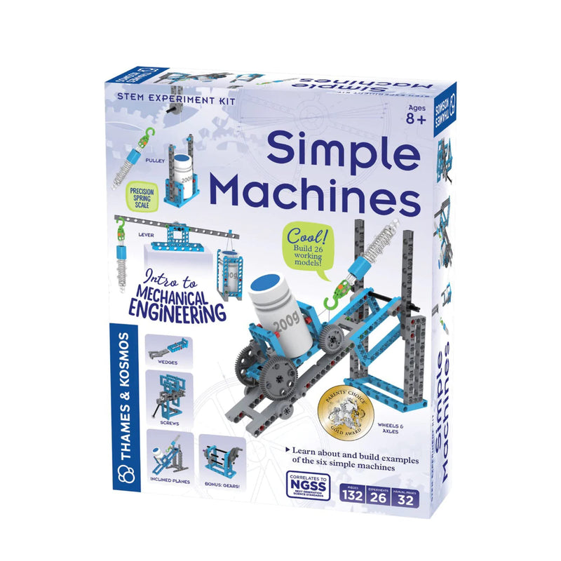 Thames & Kosmos , 665069, Simple Machines, STEM Kit, 26 Different Experiments, Intro to Mechanical Physics, Ages 8+