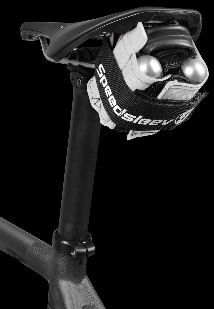 zSpeedsleev, Ballistic Nylon Seatsleev, Minimalist , Compression Saddle Pack, White, Small