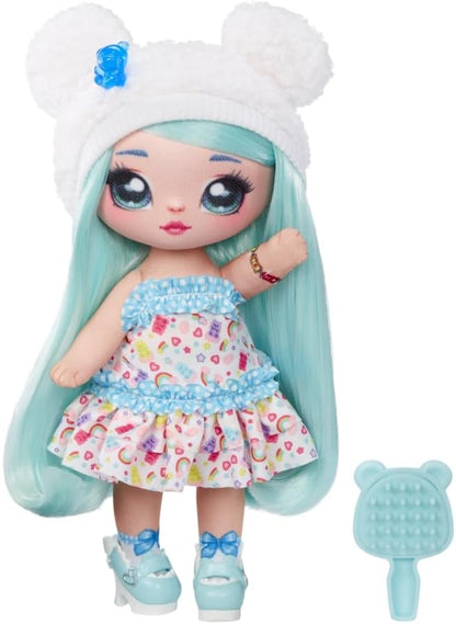 Na! Na! Na! Surprise Sweetest Sweets - Brianna Bear - Muñeca de Moda Suave de 19 cm - Muñeca Posable Inspirada en una Osa con Zapatos y Cepillo - Embalaje Misterioso y Sorpresa de Confeti - para +5