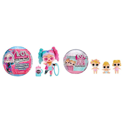 L.O.L. Surprise! All Star Sports - Gymnastics - Gymnastics Theme Collectible Doll & Baby Bundle Surprise - Collectible Dolls with a Baby Theme