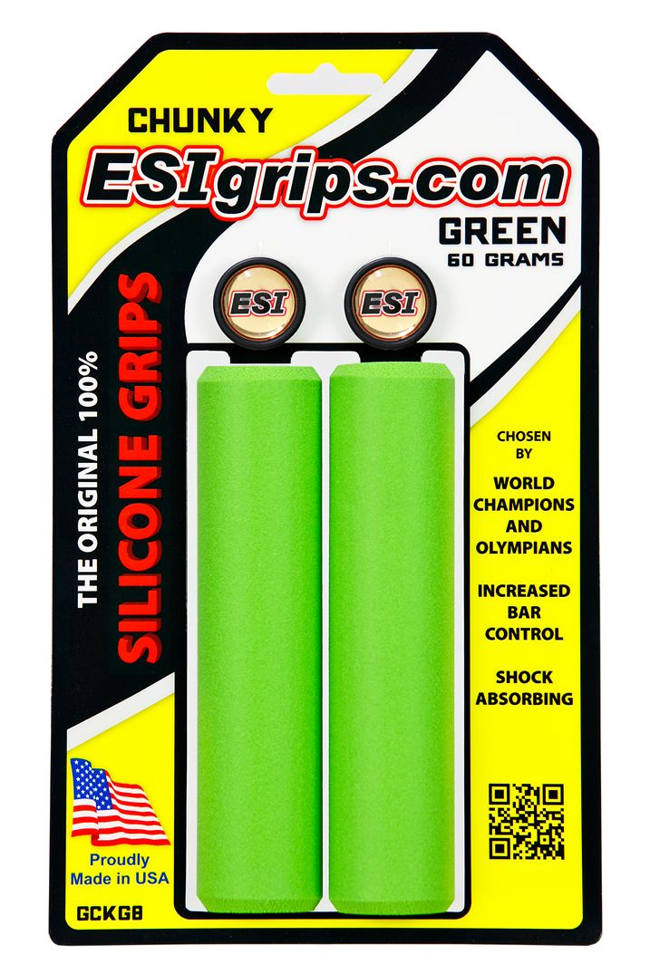 ESI Bar Grips MTB Chunky Silicone Green One Size