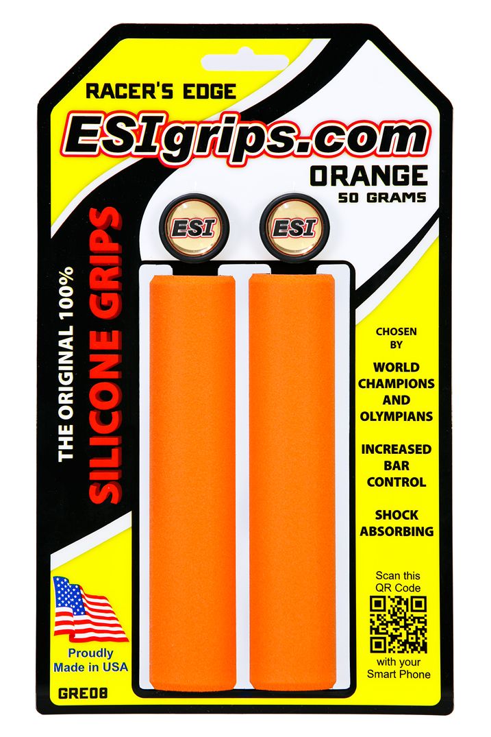 ESI Bar Grips MTB Racer's Edge Silicone Orange One Size