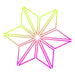 zSupacaz, Star Decal, Neon Yellow/Neon Pink , N/A
