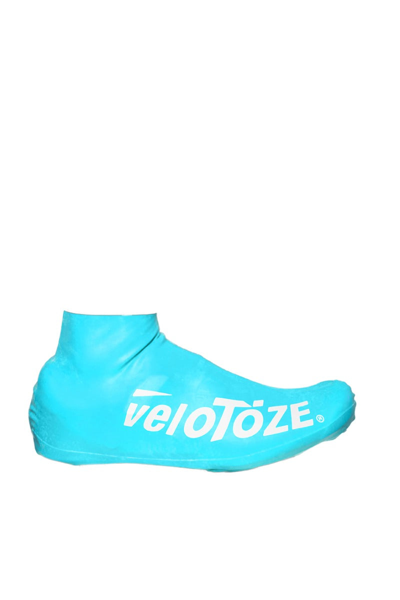 veloToze Short 2.0 Shoe Cover for Road Cycling Shoes - Waterproof, Windproof Overshoes for Bike Rides in Spring, Fall, Rainy, Cold Weather - Bright Colors Make Road Biking Trips Safer