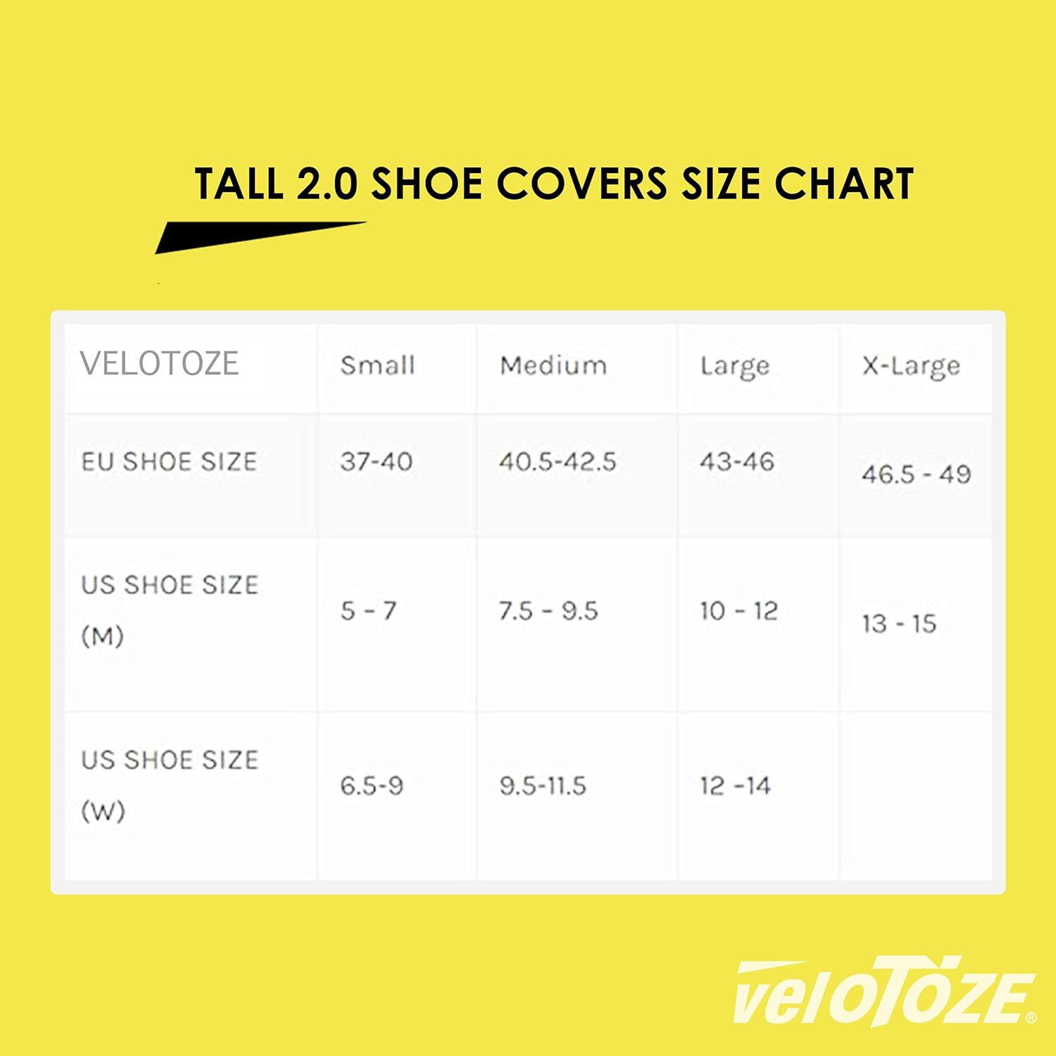Velotoze Tall Shoe Cover Road 2.0 EU 43-46