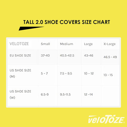 Velotoze Tall Shoe Cover Road 2.0 EU 43-46