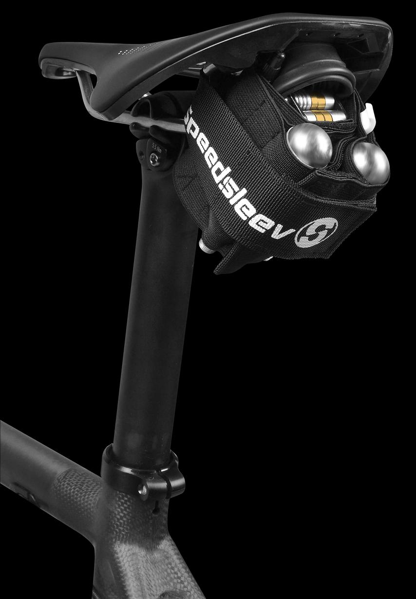 Speedsleev Ballistic Nylon Seatsleev Minimalist Compression Saddle Pack Black Small