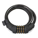 Serfas 6m x 12mm Coiled Combination Cable Lock w/Bracket